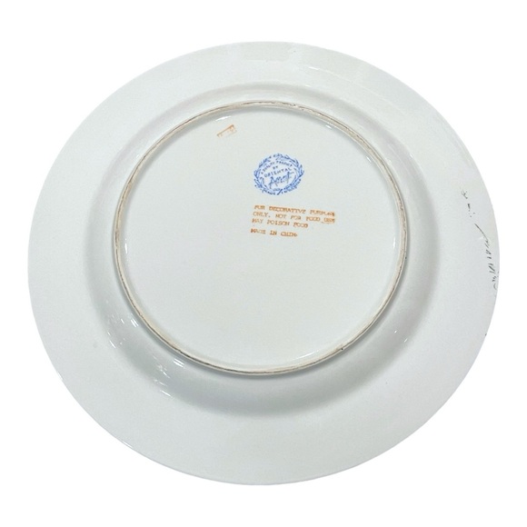 ORIENTAL ACCENT 10.5" Hand Painted Raised Daisies Butterflies Decorative Plate - Picture 2 of 15